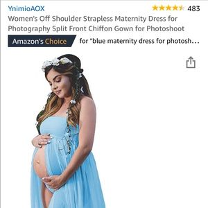 Light blue Maternity Dress